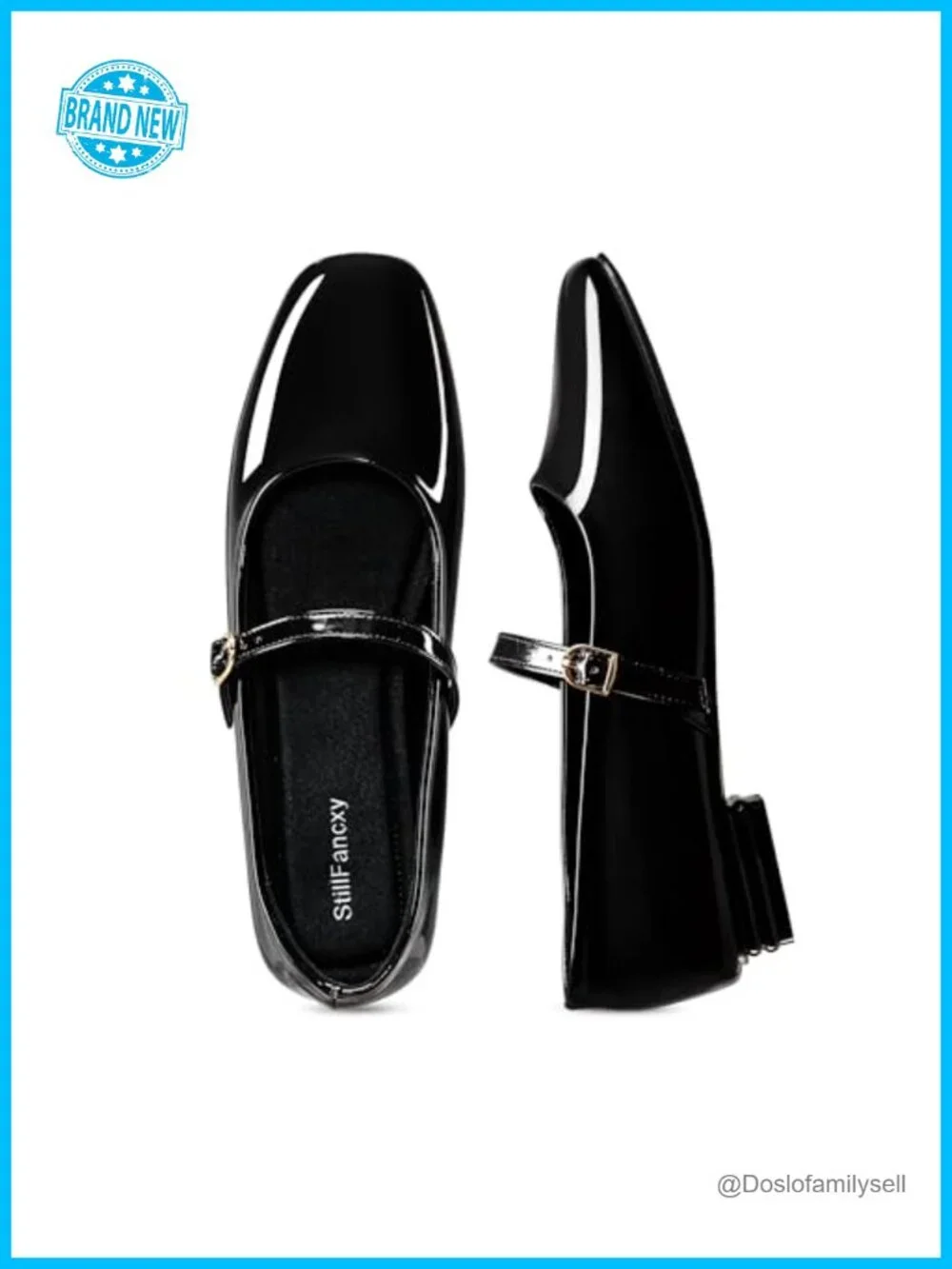 Mary Jane Flats Closed Round Toe Slip On Comfortable Dressy Shoes
